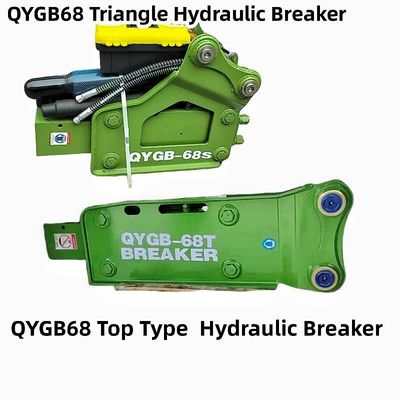 QYGB68 トップタイプ / トライアングル 液圧ブレーカー ハンマー 68 チェイセル スーツ 4-8 トン