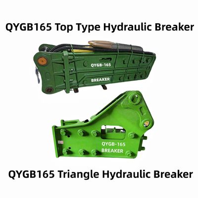 QYGB165 ハイドロリックロックブレイカー 解体ハンマー 165 掘削機用のシゼル