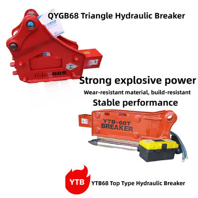 YTB68 トップタイプ / トライアングル ハンマー 68 4-8 トンの掘削機のためのシゼル