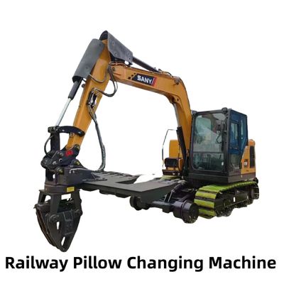 カスタマイズされた鉄道スリーパー交換機械 改造された掘削機